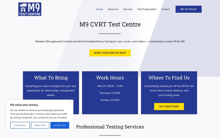 Screenshot of m9cvrt.com