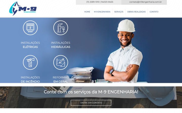 Screenshot of m9engenharia.com.br