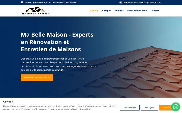 Screenshot of ma-belle-maison.com