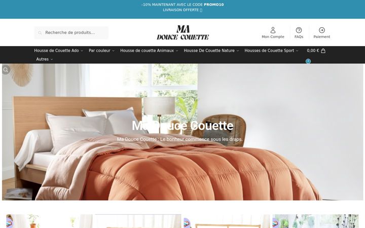 Screenshot of ma-douce-couette.com