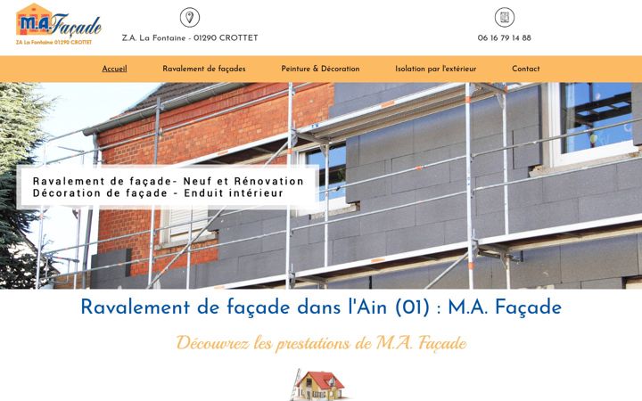 Screenshot of ma-facade.fr