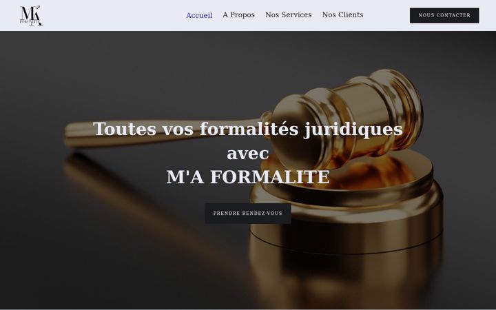 Screenshot of ma-formalite.fr