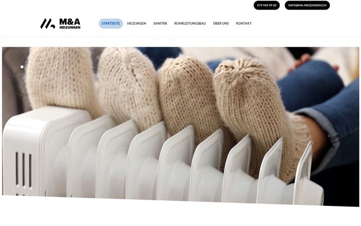 Screenshot ta' ma-heizungen.ch