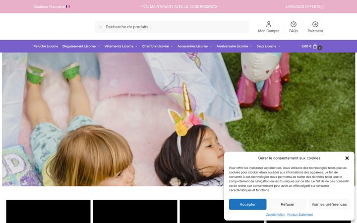 Screenshot of ma-licorne.com