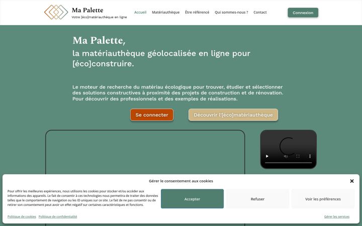 Screenshot of ma-palette.fr