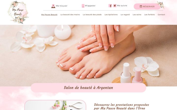 Screenshot of ma-pause-beaute61.fr