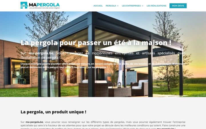 Screenshot of ma-pergola.be