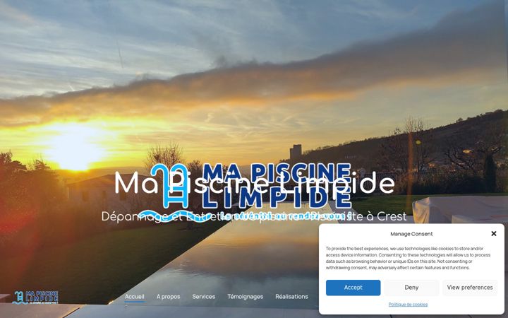 Screenshot of ma-piscine-limpide.fr