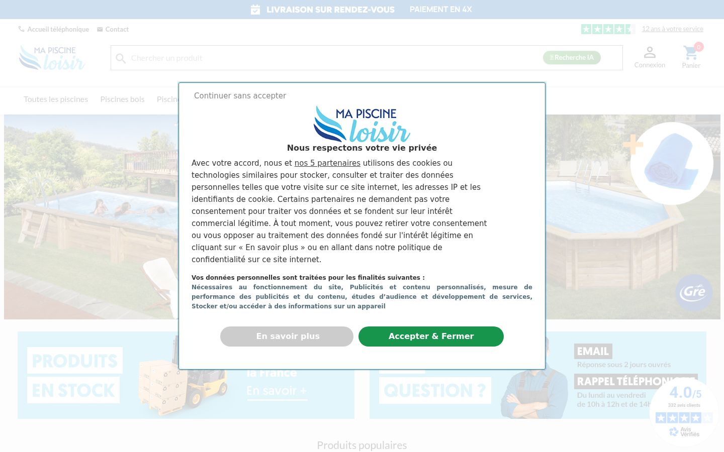 Screenshot tal-banner tal-kunsens muri qabel kwalunkwe interazzjoni