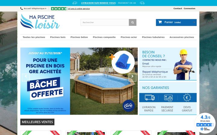 Screenshot of ma-piscine-loisir.com