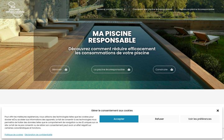 Screenshot of ma-piscine-responsable.com