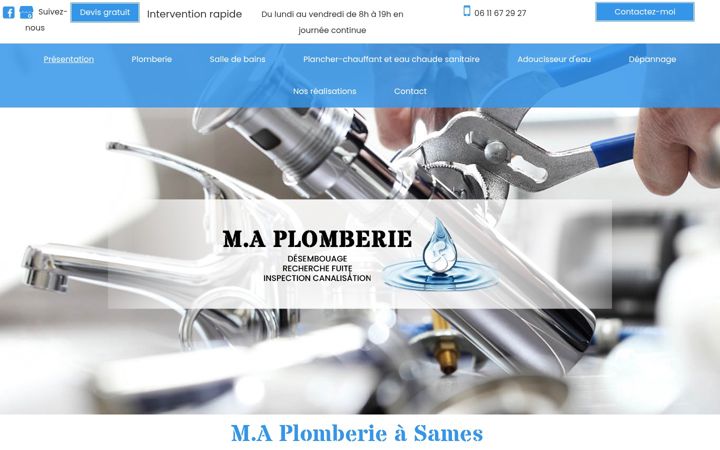 Screenshot of ma-plomberie.fr