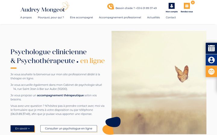 Screenshot of ma-psy-en-ligne.fr