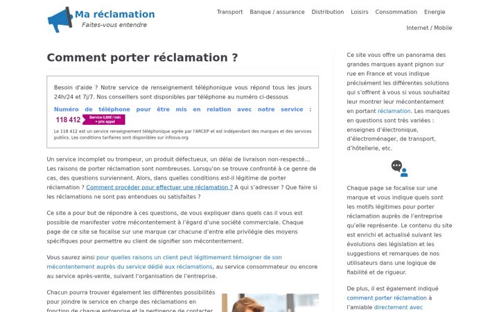 Screenshot of ma-reclamation.com