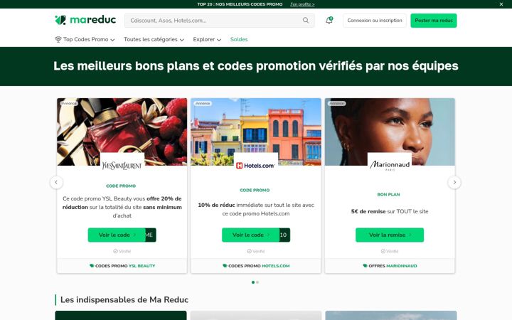 Screenshot of ma-reduc.com