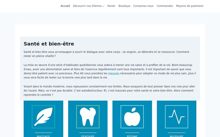 Screenshot of ma-sante-bien-etre.fr