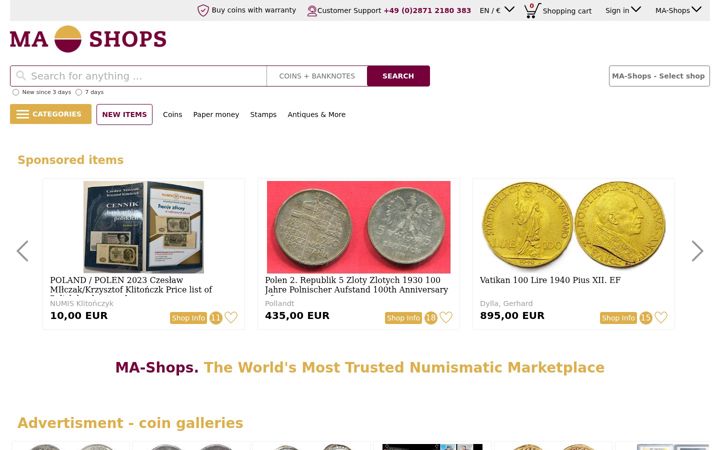 Screenshot του ma-shops.com