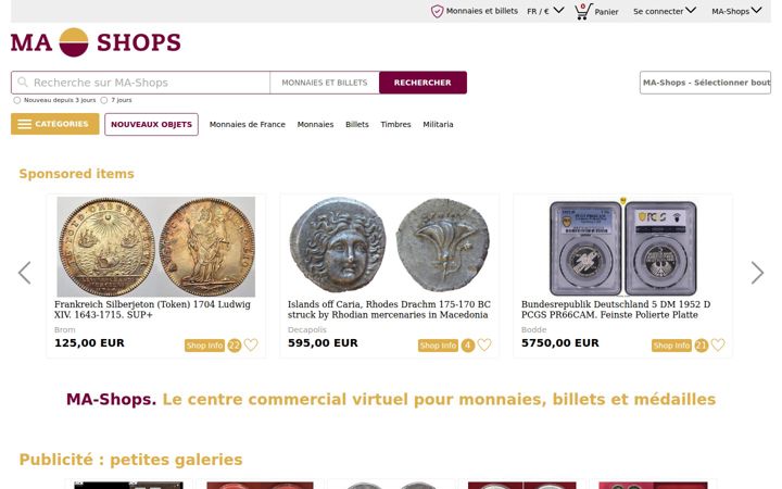 Screenshot of ma-shops.fr