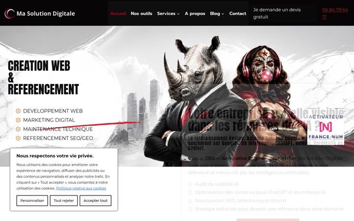 Screenshot of ma-solution-digitale.com