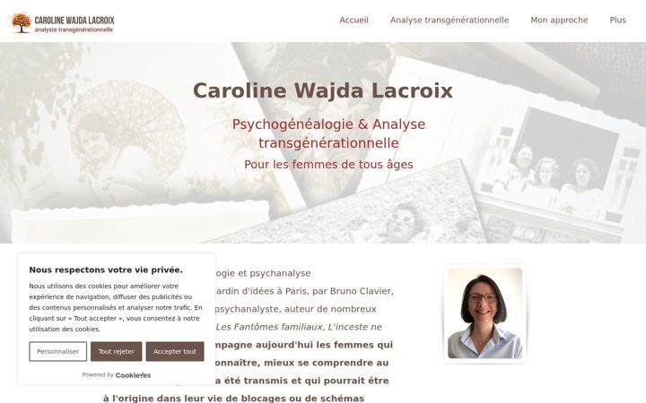 Screenshot of ma-therapie-transgenerationnelle.fr