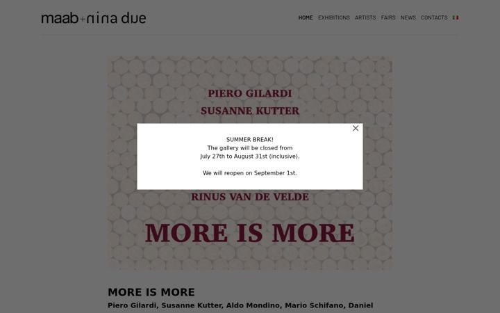 Screenshot of maabgallery.com