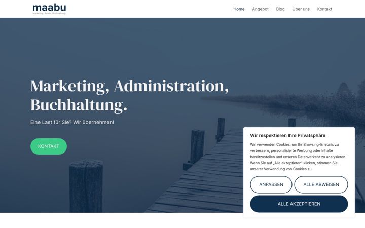 Screenshot of maabu.ch