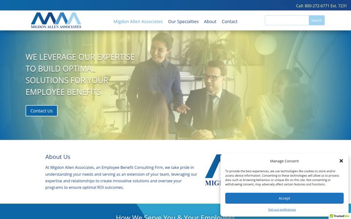 Screenshot of maaemployeebenefits.com