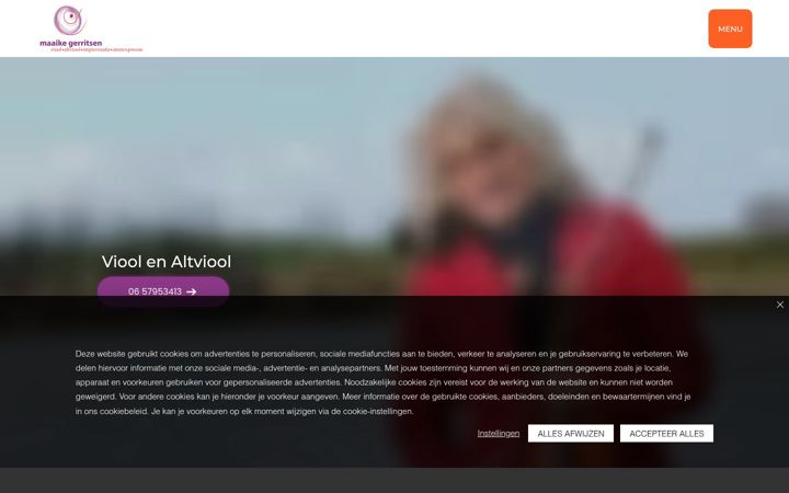 Screenshot of maaikegerritsen.nl
