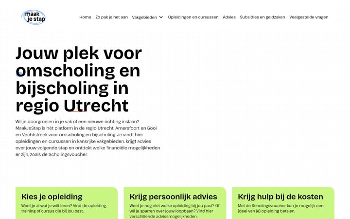 Screenshot of maakjestap.nl