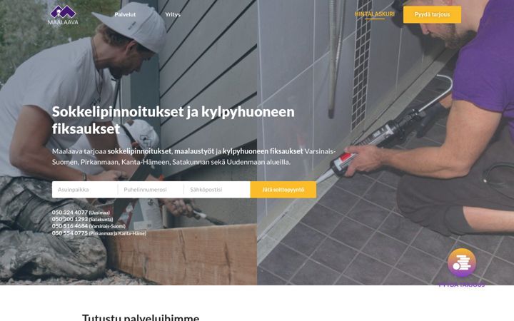 Skjermbilde av maalaava.fi
