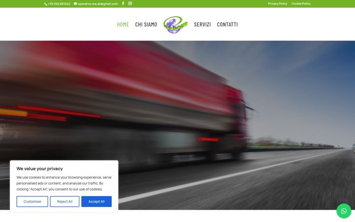 Screenshot of maalitrasporti.it