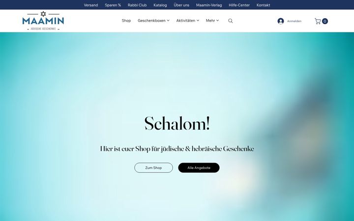 Screenshot of maamin.de