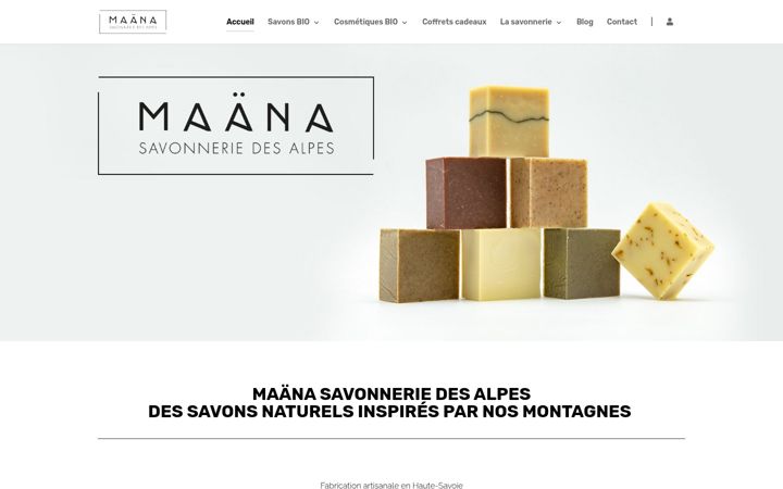 Screenshot of maana-savonnerie.fr
