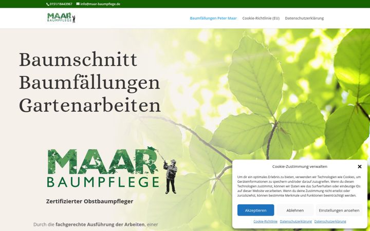 Screenshot of maar-baumpflege.de