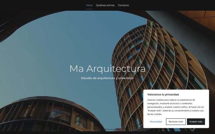 Screenshot of maarquitectura.es