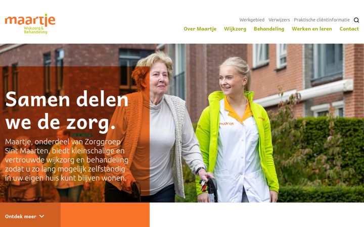 Screenshot of maartje.nl