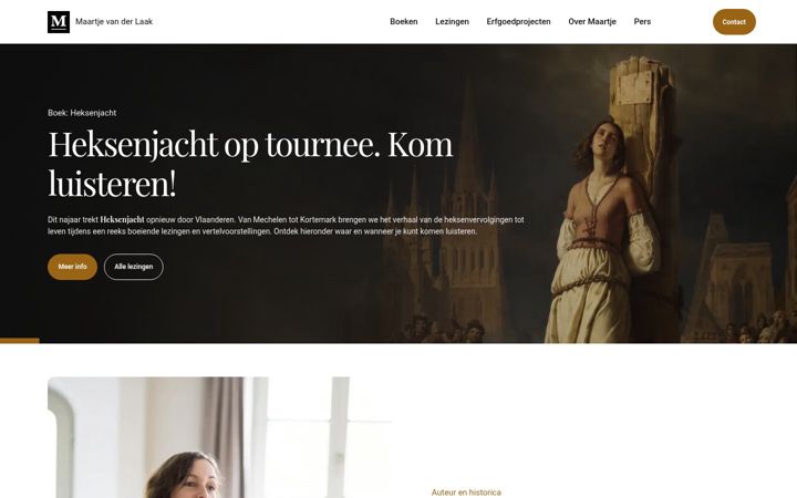 Screenshot of maartjevanderlaak.be