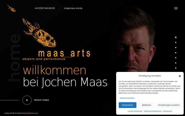 Screenshot of maas-arts.de