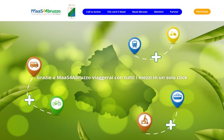 Screenshot of maas4abruzzo.it