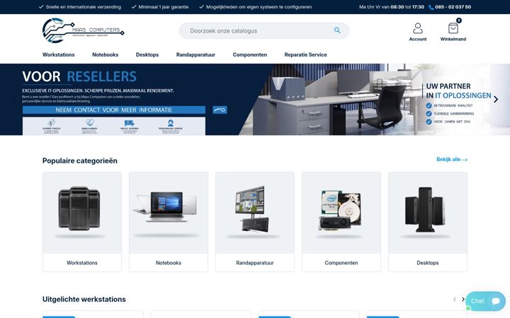 Captura de ecrã de maascomputers.nl