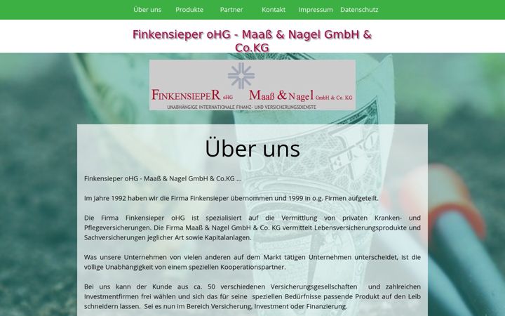 Screenshot of maass-nagel.de
