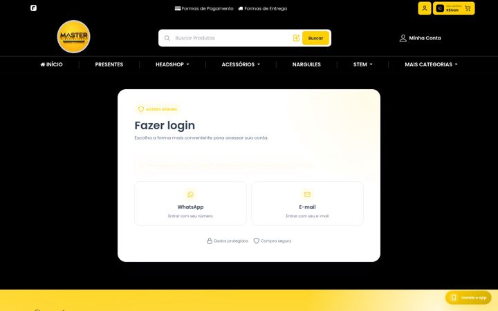 Screenshot of maasterdistribuidora.com.br