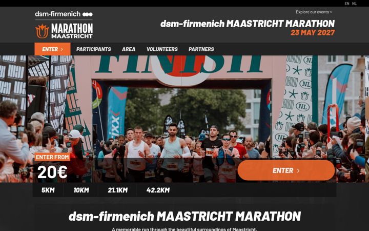 Screenshot of maastrichtmarathon.com