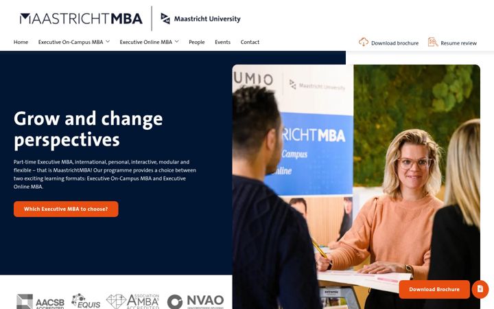 Screenshot of maastrichtmba.com