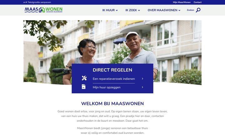 Screenshot of maaswonen.nl