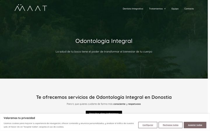 Screenshot of maatdental.com