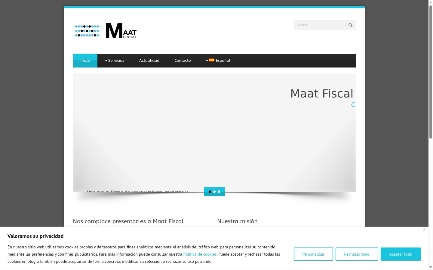 Screenshot des Einwilligungsbanners vor jeglicher Interaktion