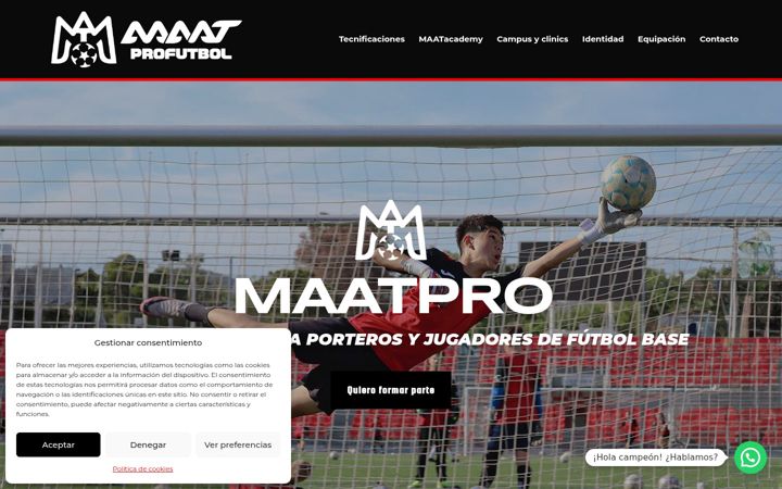 Screenshot of maatprofutbol.com