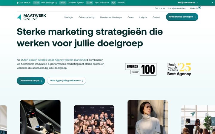 Screenshot of maatwerkonline.nl