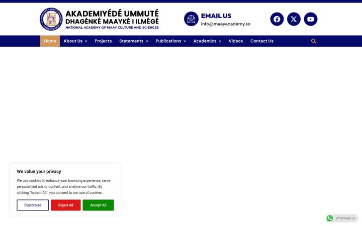 Screenshot of maayacademy.org
